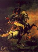 Theodore   Gericault Officer of the Hussars Spain oil painting artist